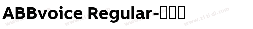 ABBvoice Regular字体转换